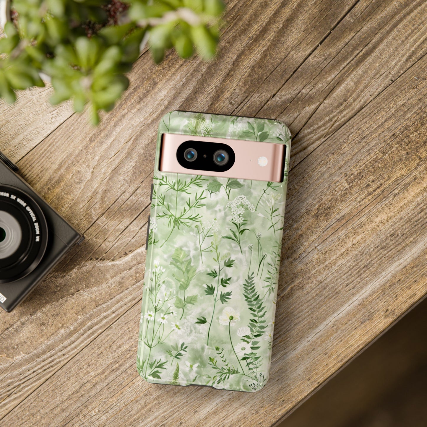 Floral Sage Green Wildflower Phone Case