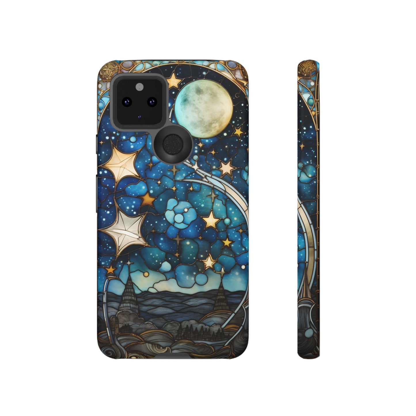 Boho Starry Night Stained Glass Artistry Phone Cover