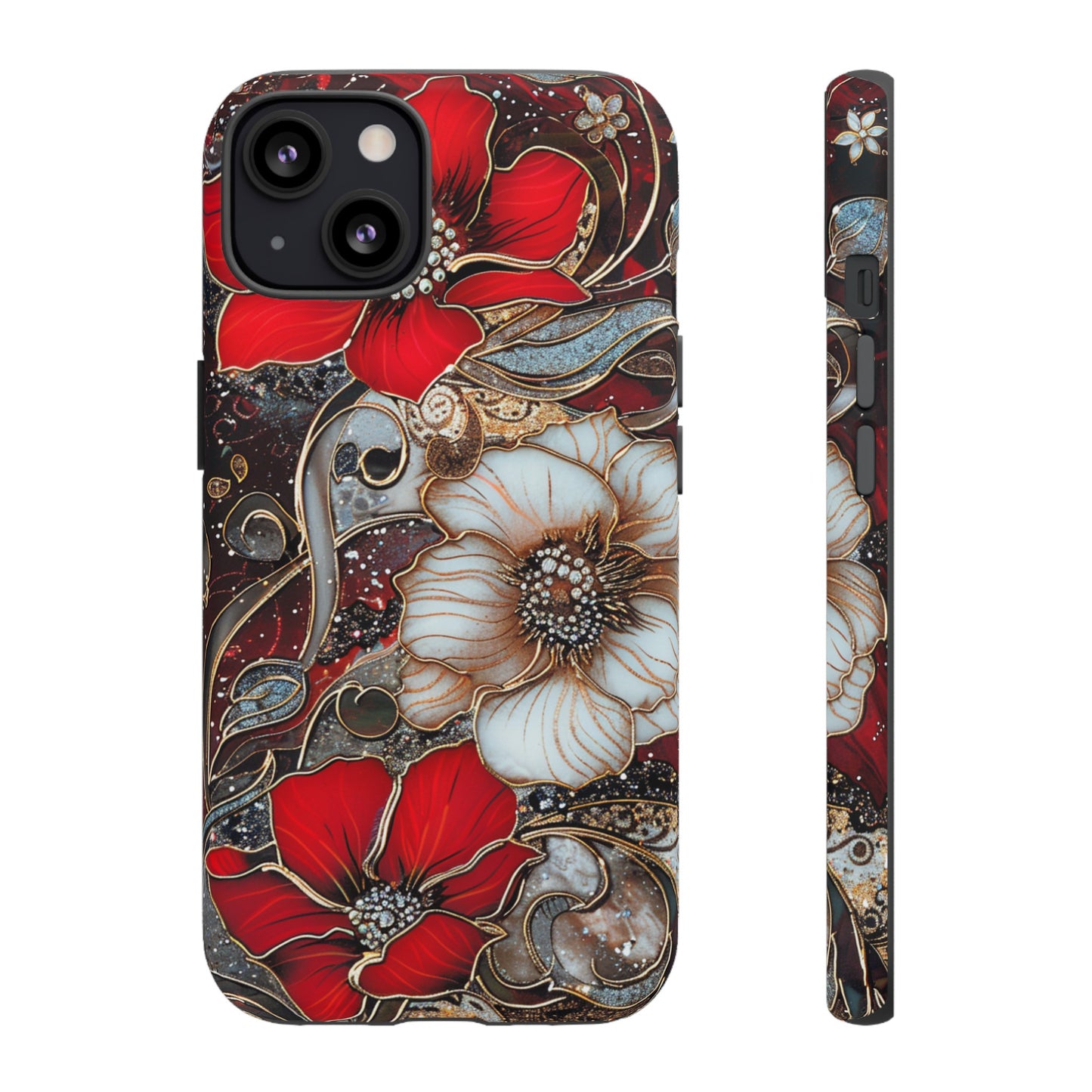 Stained Glass Floral Paisley Explosion Phone Case