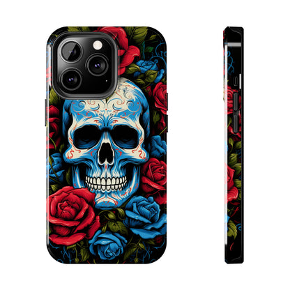 Skull and Roses iPhone Case | Edgy Elegance and Timeless Beauty