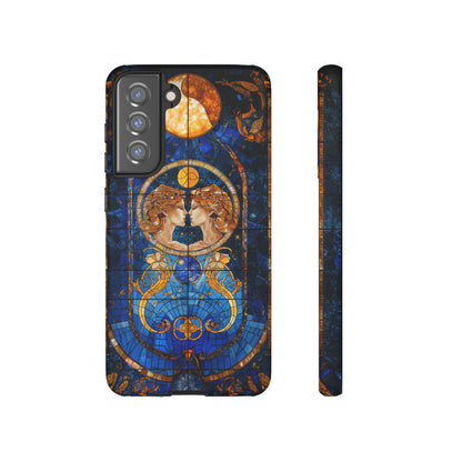 Gemini Astrology Stained Glass Phone Case