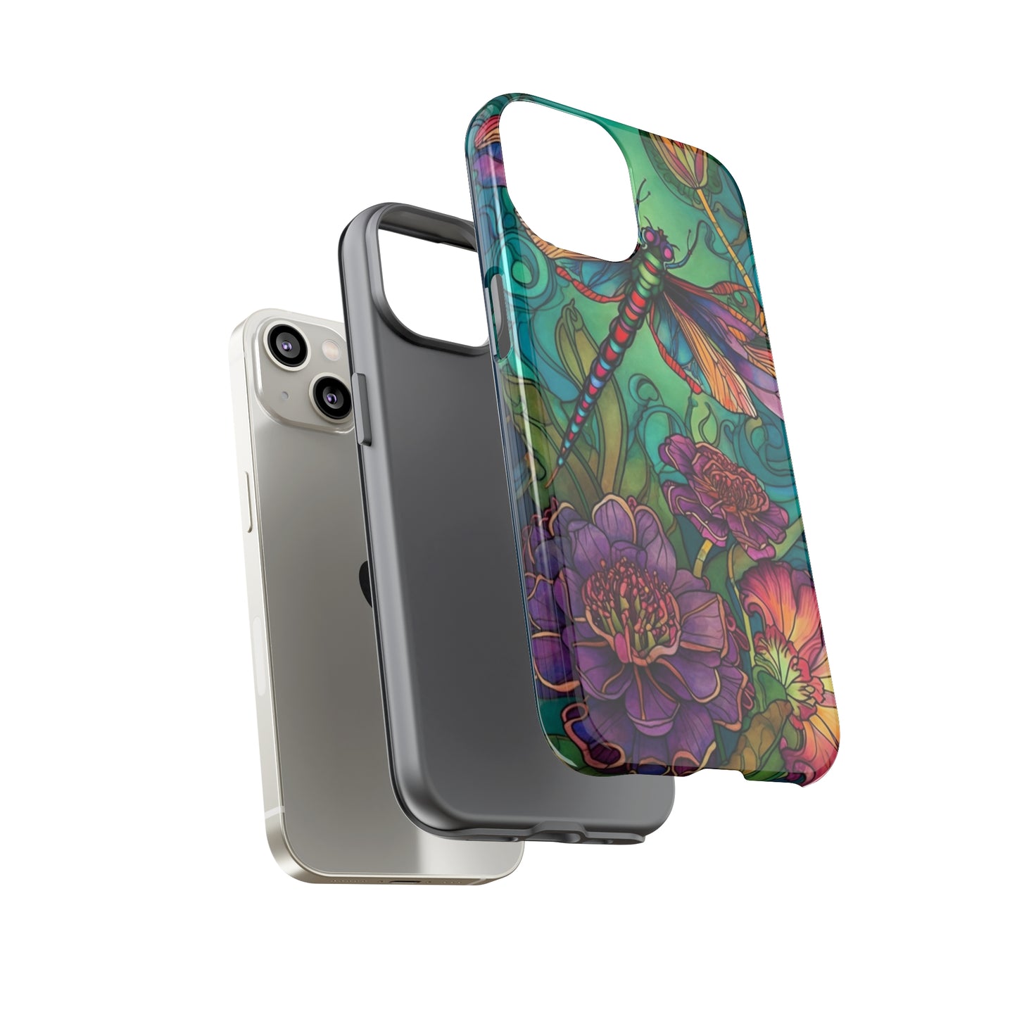 Art Nouveau Dragonfly - A Timeless Symbol of Elegance for Google Pixel, iPhone, and Samsung Cases