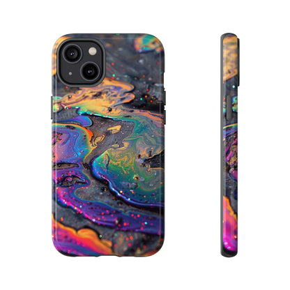 Opalescent Marbled Holographic Print Phone Case