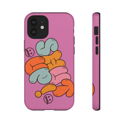 Shut Up Phone Case | Warm Retro Psychedelic Colors | For iPhone, Pixel, Samsung