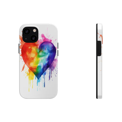 Gay Pride Rainbow Heart iPhone Case | Embrace Love, Equality, and LGBTQ+ Pride