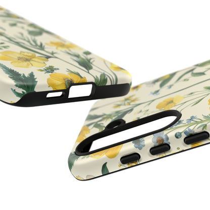 Floral Sage Yellow Wildflower Phone Case