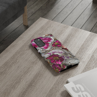 Stained Glass Magenta Floral Paisley Explosion Phone Case