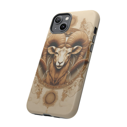 Aries Astrology Stained Glass Phone Case