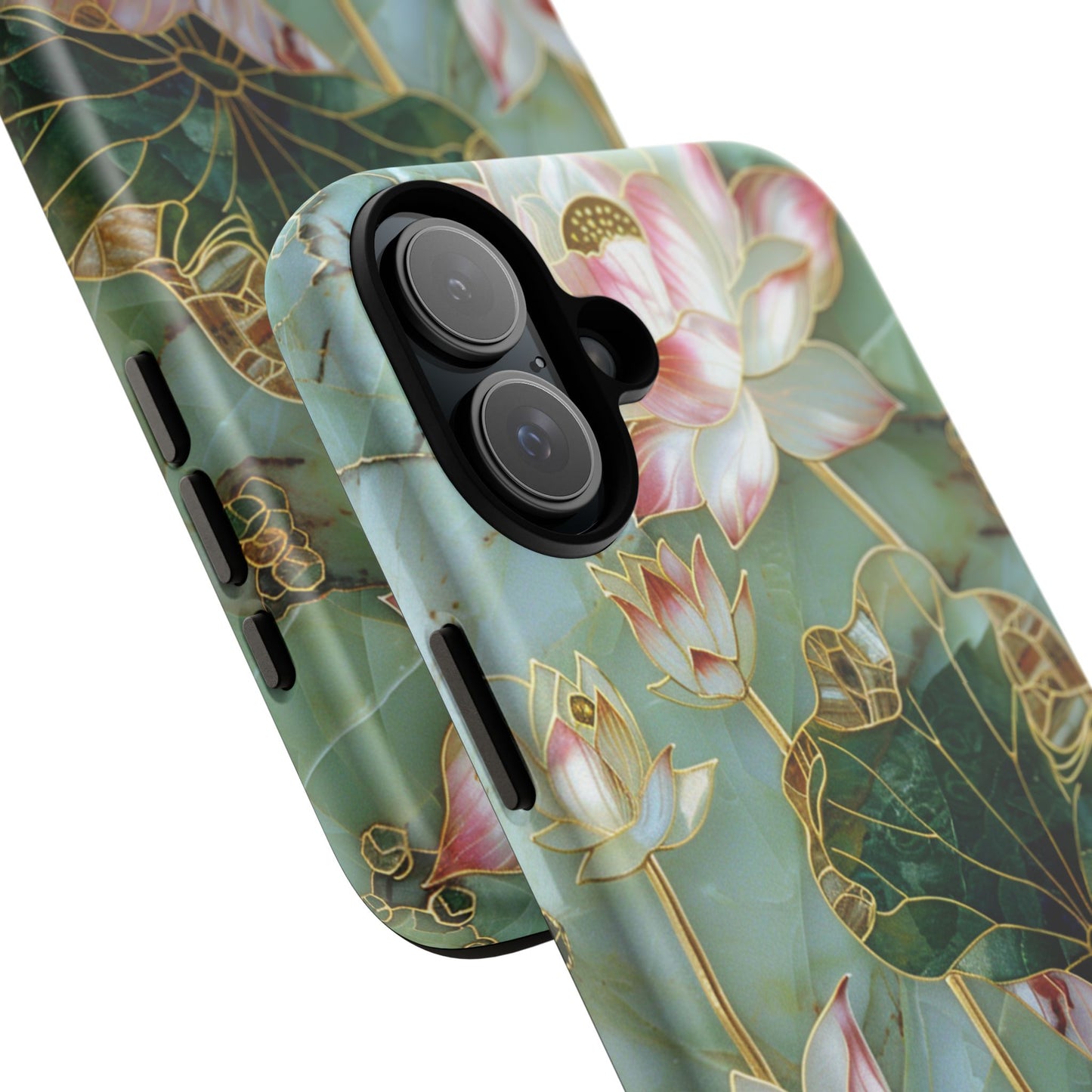 Elegant Floral Phone Case - Tough Cases with Lotus Design