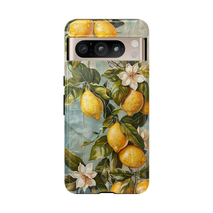 Mediterranean Lemon Tile Oil Painting iPhone 13 Case