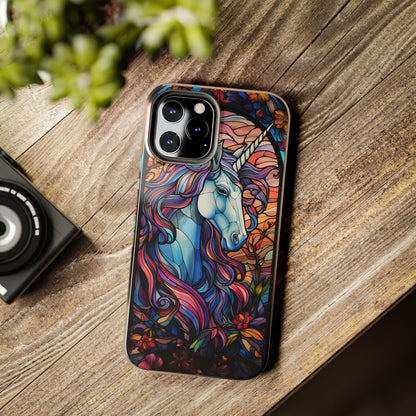 Unicorn Stained Glass iPhone Case | Mythical Beauty and Device Protection