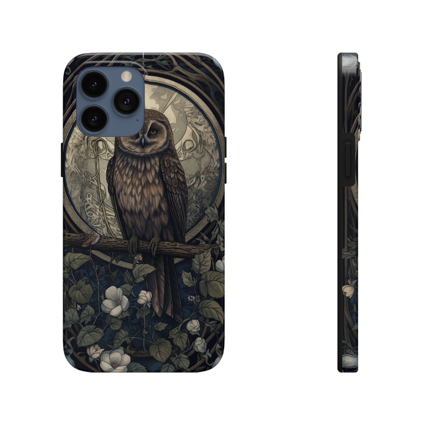 The Hermit Owl | Dark Academia Aesthetic Retro Tough iPhone Case | Embrace Mystical Vibes with Captivating Tarot Art and Reliable Protection