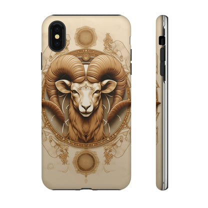 Aries Astrology Stained Glass Phone Case