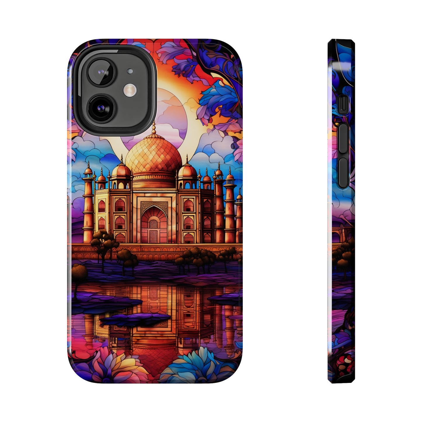 Taj Mahal Silhouette iPhone Case | Royal Elegance for Models 11 through 14 Pro Max