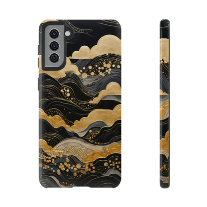 Chiyogami Mountains Tough Phone Case fits Galaxy S23 S22 S21 S20 Plus Ultra | Iphone 14 13 12 11 8 Pro Max Mini | Pixel 7 6 Pro 5 | Japanese