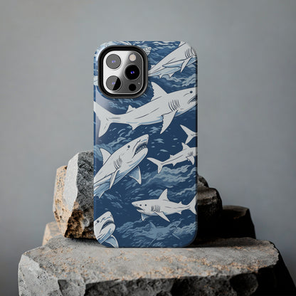 Shark Design: Dive into the Depths with an Aquatic Adventure iPhone Case