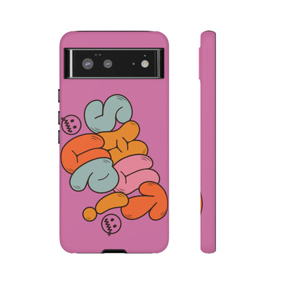 Shut Up Phone Case | Warm Retro Psychedelic Colors | For iPhone, Pixel, Samsung