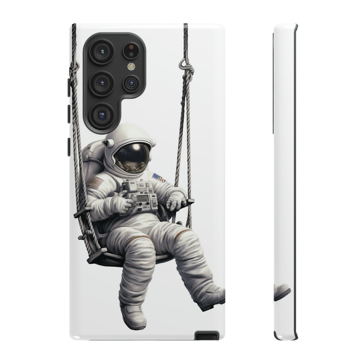 Astronaut on a Swing Phone Case