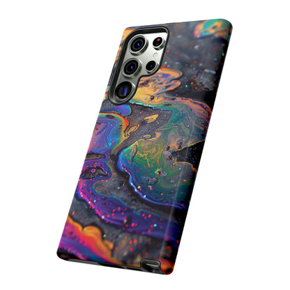 Opalescent Marbled Holographic Print Phone Case