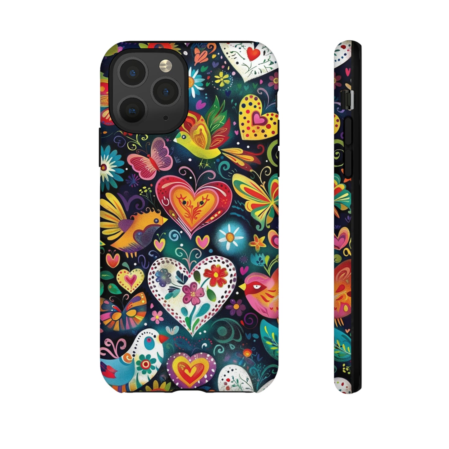 Floral Butterfly Magic Hearts Phone Case