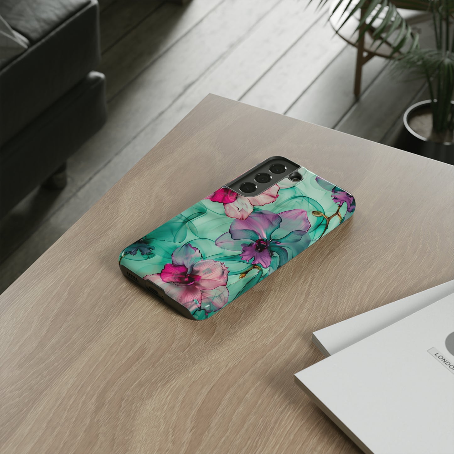 Watercolor Floral Orchids Phone Case