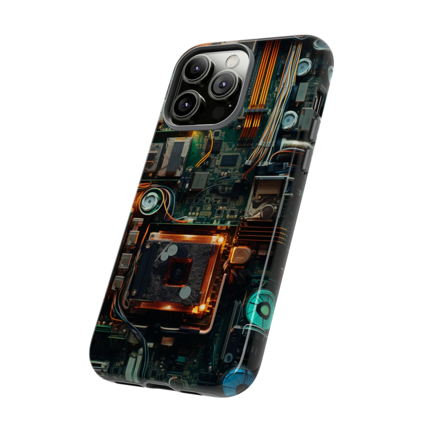 Circuit Board Themed Tough Phone Case