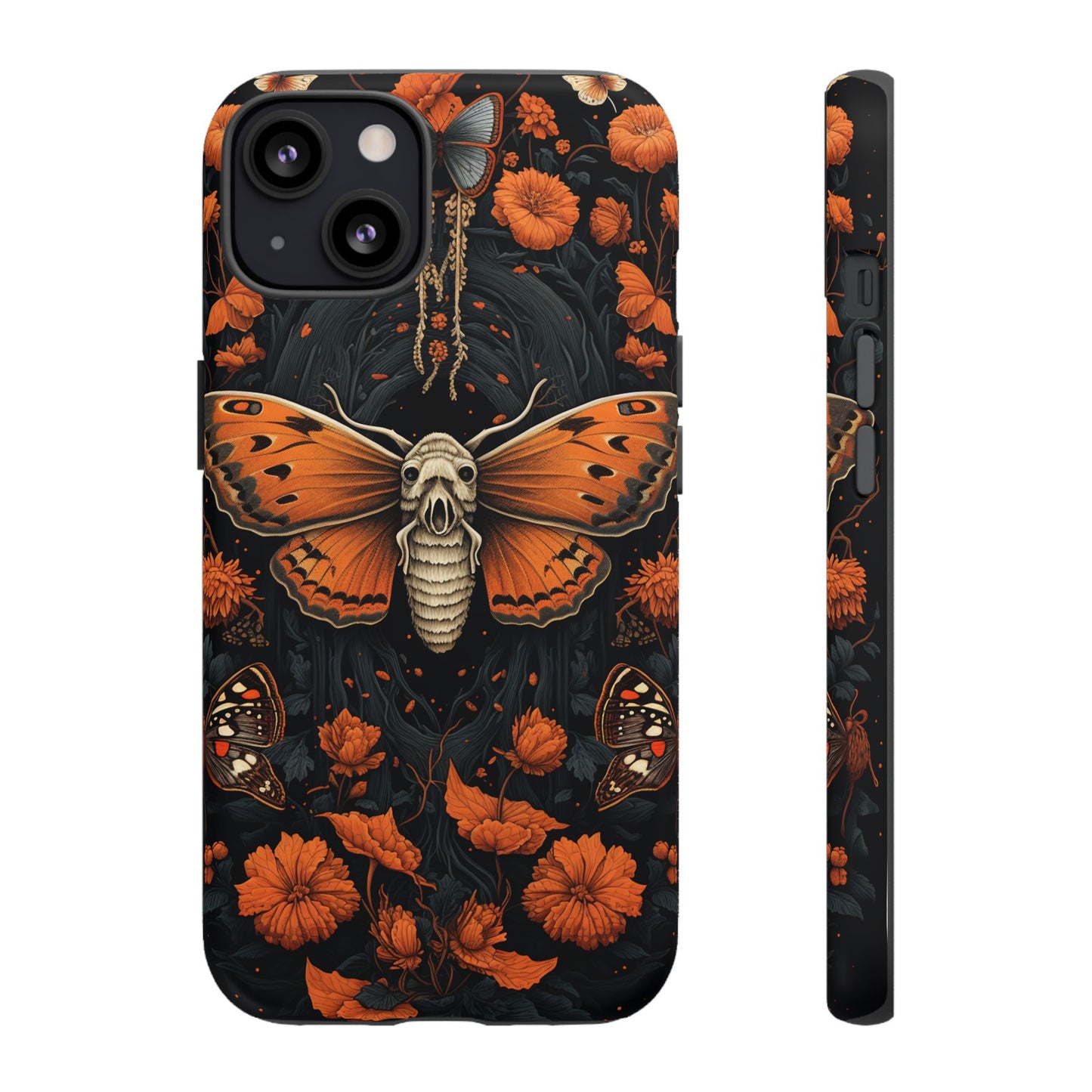 Eerie Elegance Halloween Goth Moth Phone Cover