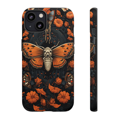 Eerie Elegance Halloween Goth Moth Phone Cover