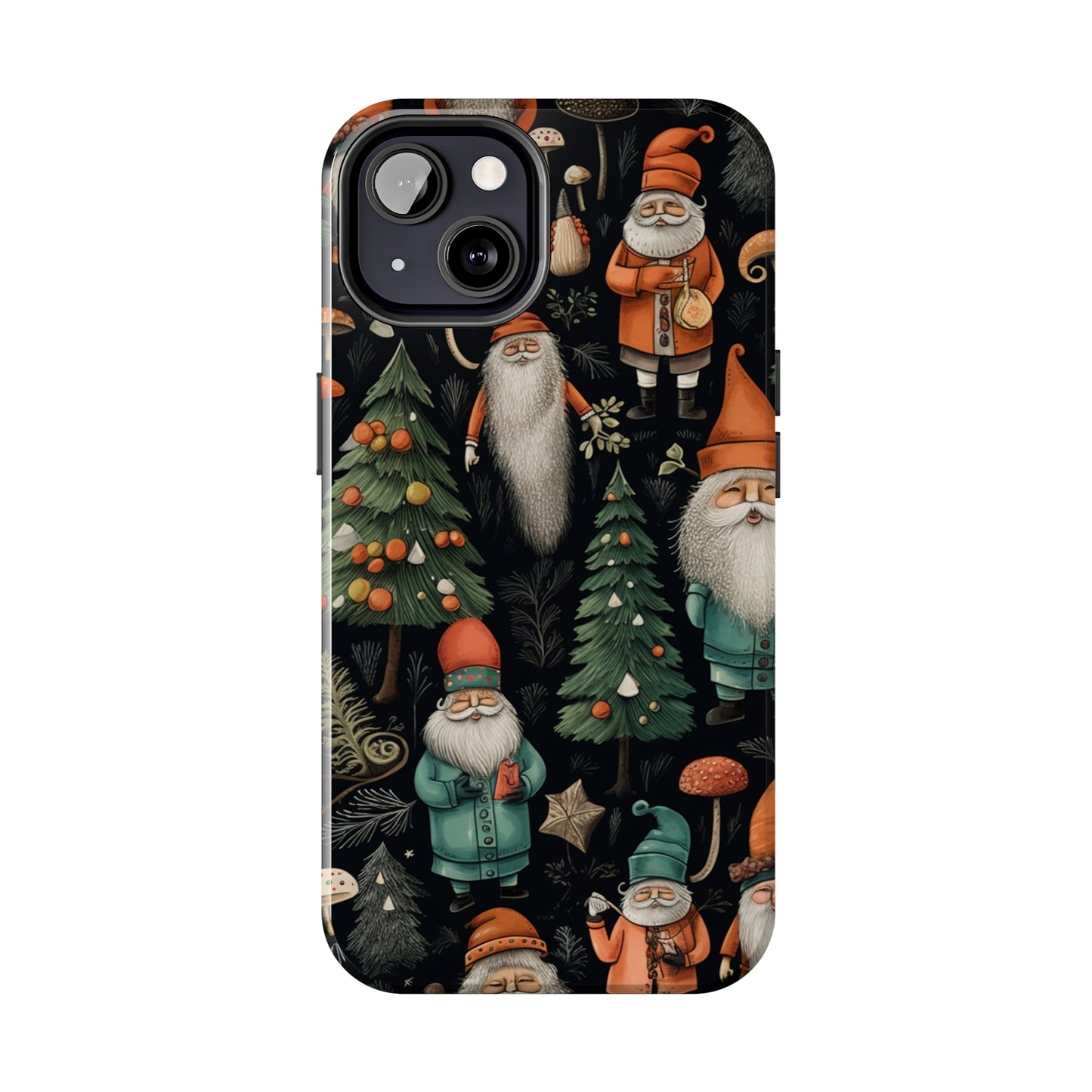 Vintage Santa Magic Mushroom Christmas Phone Case