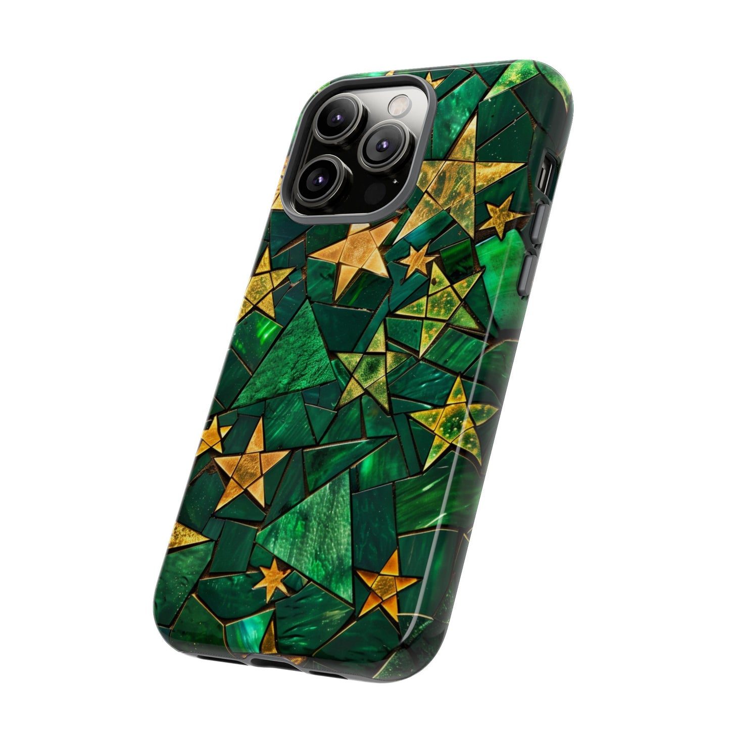 Green Celestial Stained Glass Mosaic Phone Case