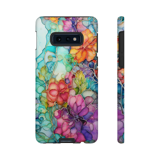 Ethereal Floral Stained Glass Case