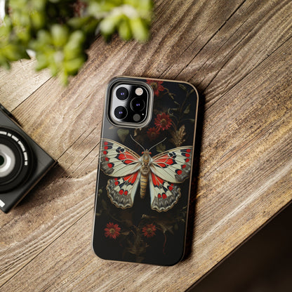 Deadhead Moth Gothic Floral Aesthetic Dark Academia iPhone Case | Embrace Mysterious Elegance