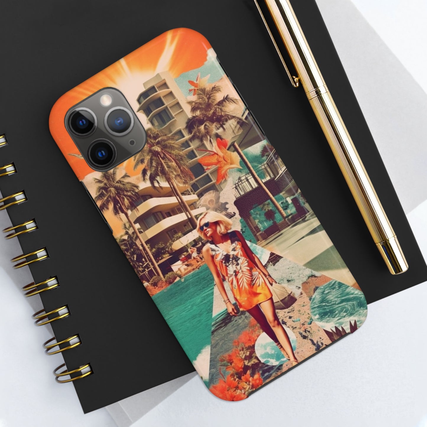 A Day at the Beach iPhone Tough Case | Embrace the Serenity of Coastal Living with Reliable Protection