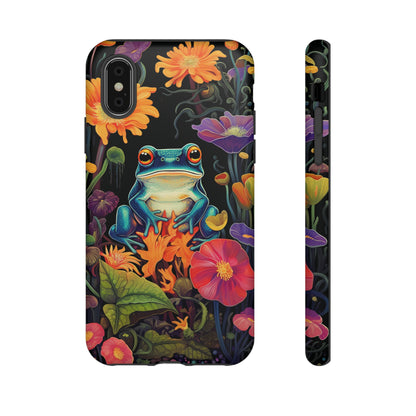 Floral Frogs Elegance Phone Case for Google Pixel, iPhone & Samsung Galaxy