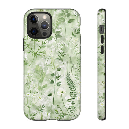 Floral Sage Green Wildflower Phone Case