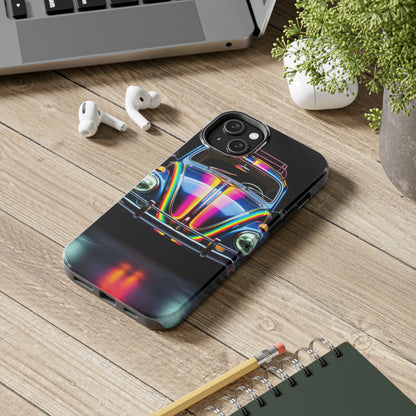 iPhone Case | Colorful Journeys: Psychedelic VW Bug iPhone Tough Case