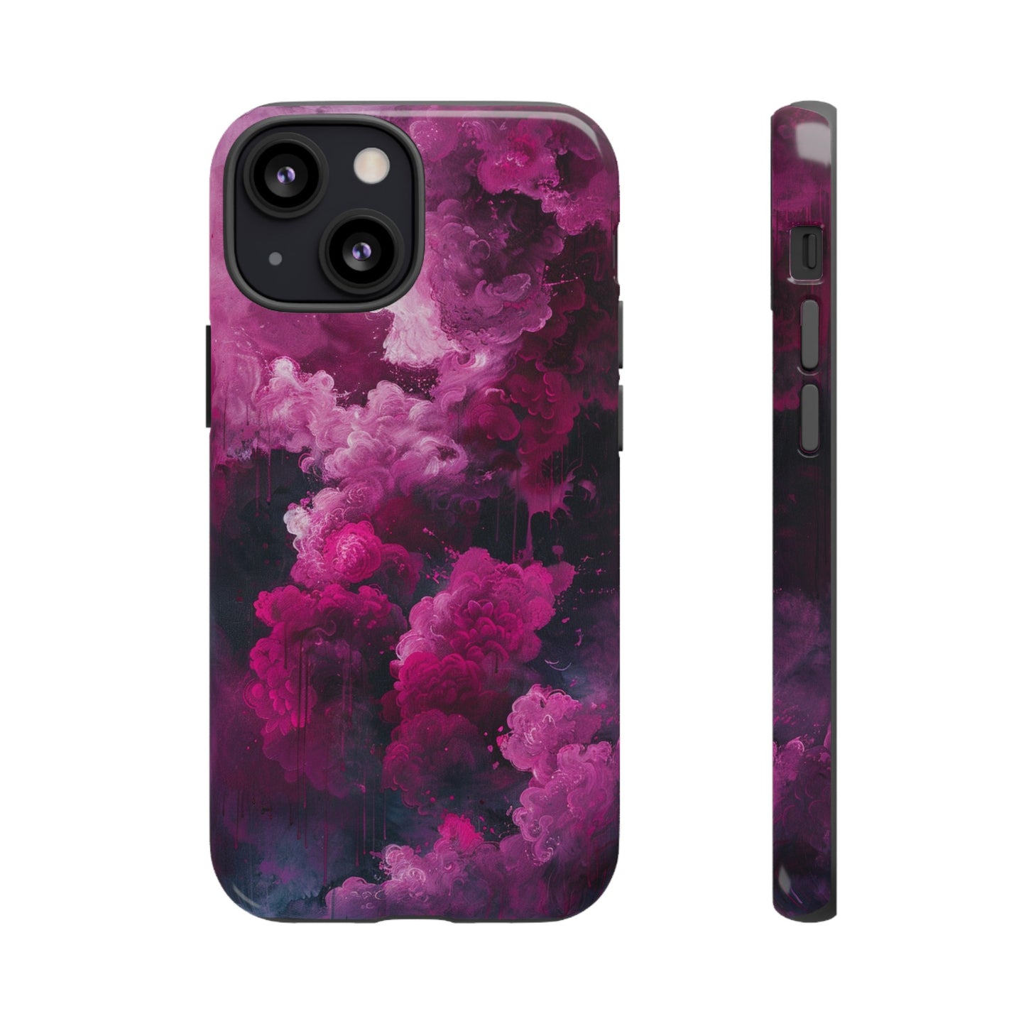 Magenta and Blue Color Explosion Phone Case