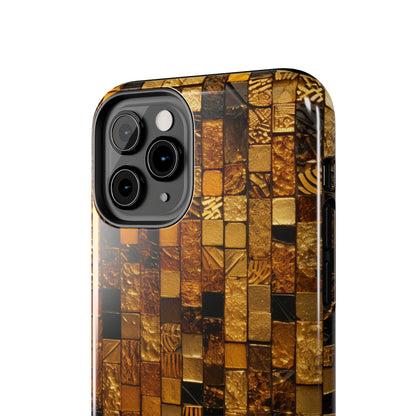 Golden Tile iPhone Case | Add Glamour and Elegance to Your Device