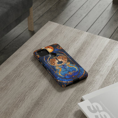 Gemini Astrology Stained Glass Phone Case