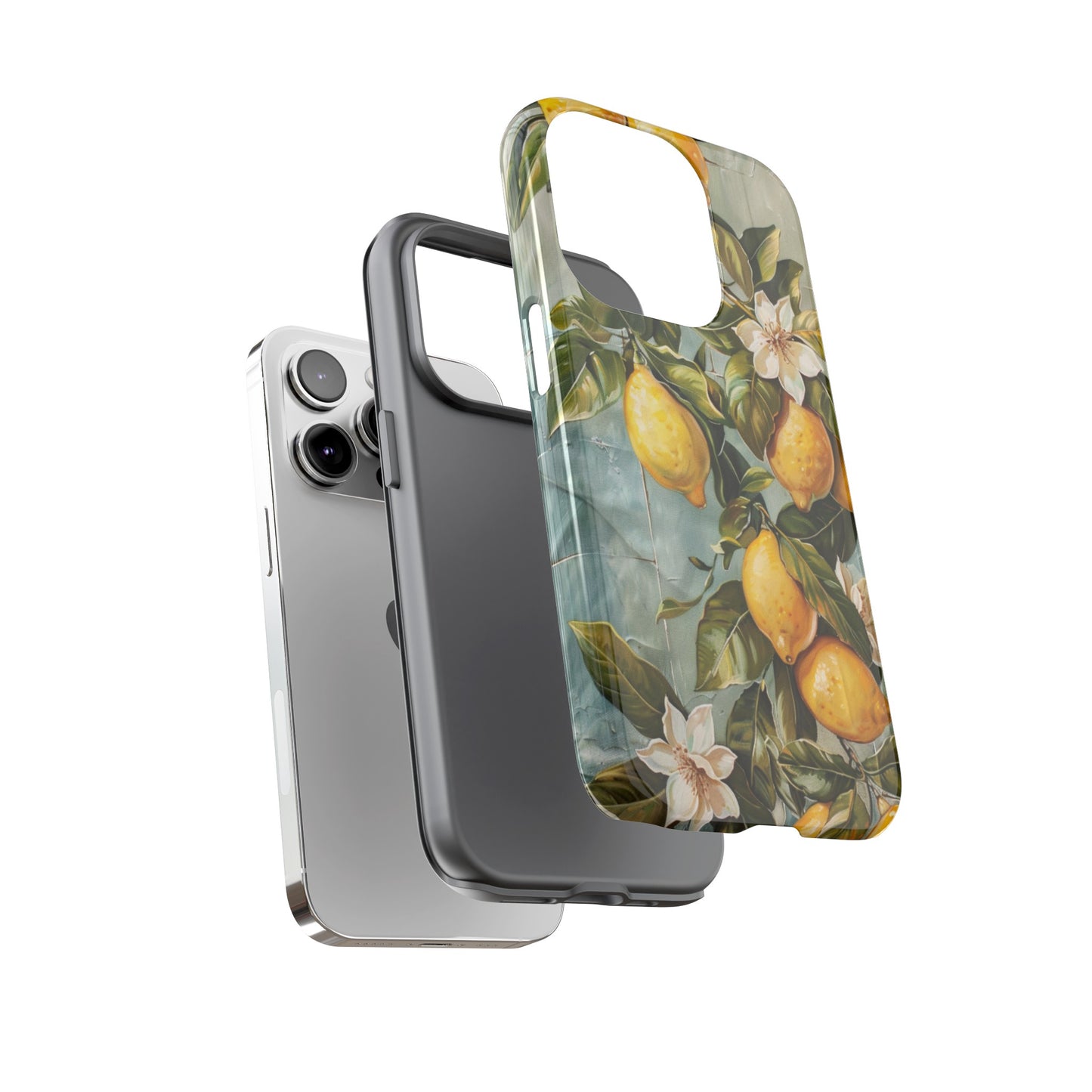 Mediterranean Lemon Tile Oil Painting iPhone 13 Case