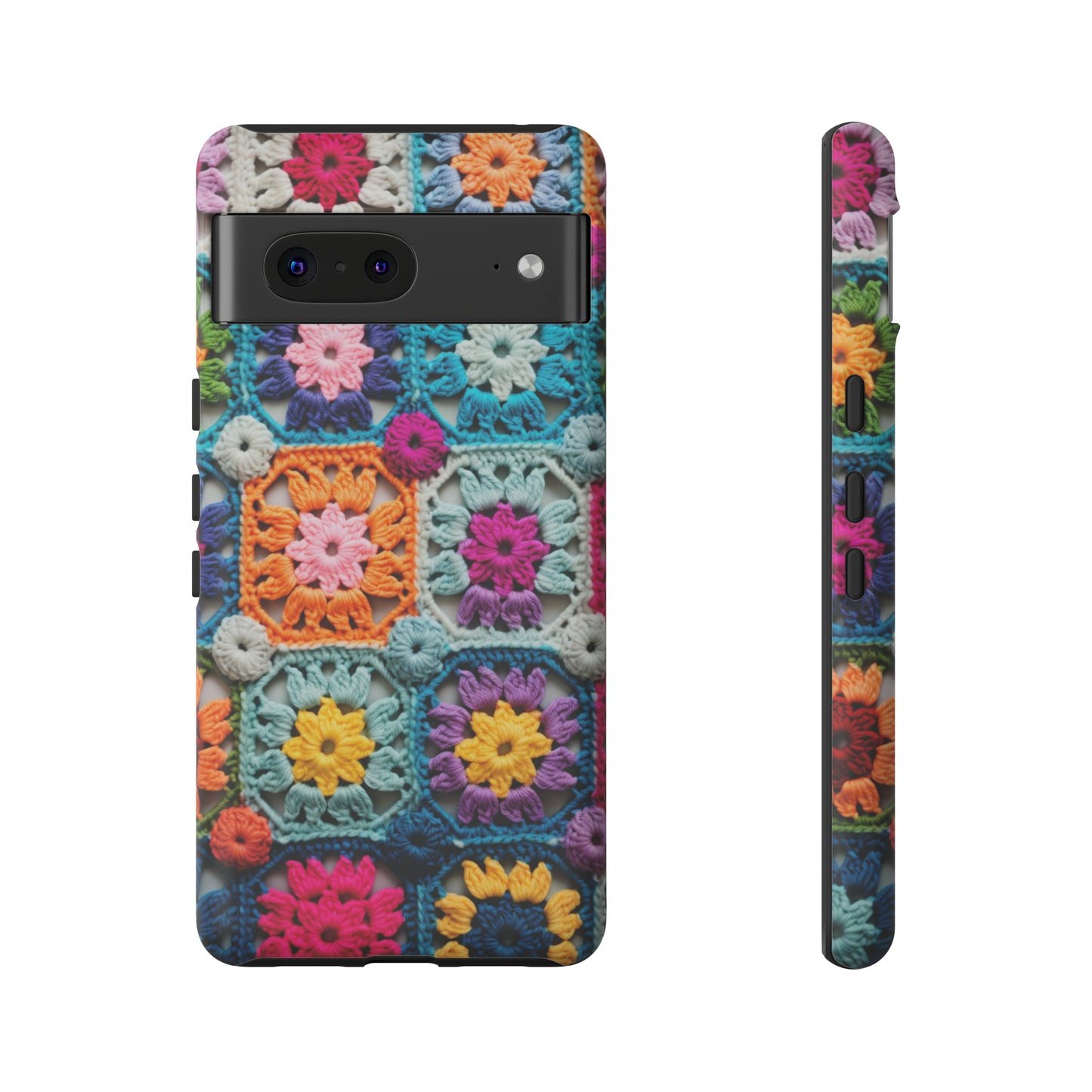 Vintage Crochet Blanket Look Phone Case