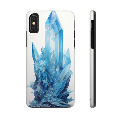 Healing Blue Crystal iPhone Case | Embrace Calmness and Serenity in a Stylish Package