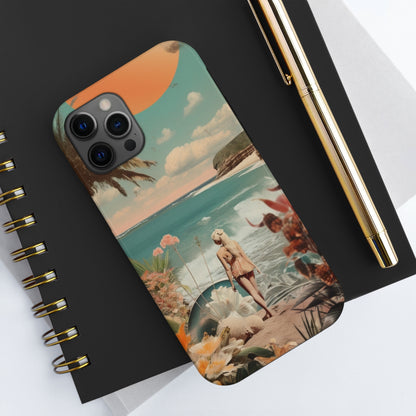 A Day at the Beach iPhone Tough Case | Embrace the Serenity of Coastal Living with Reliable Protection