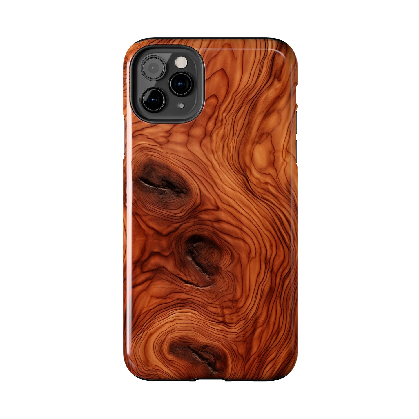 Elegant Timber: Faux Oak Wood Pattern | Dazzling Nature-Inspired iPhone Case