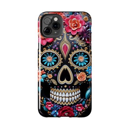 Sugar Skull iPhone Case | Celebrate Dia de los Muertos with Vibrant Elegance