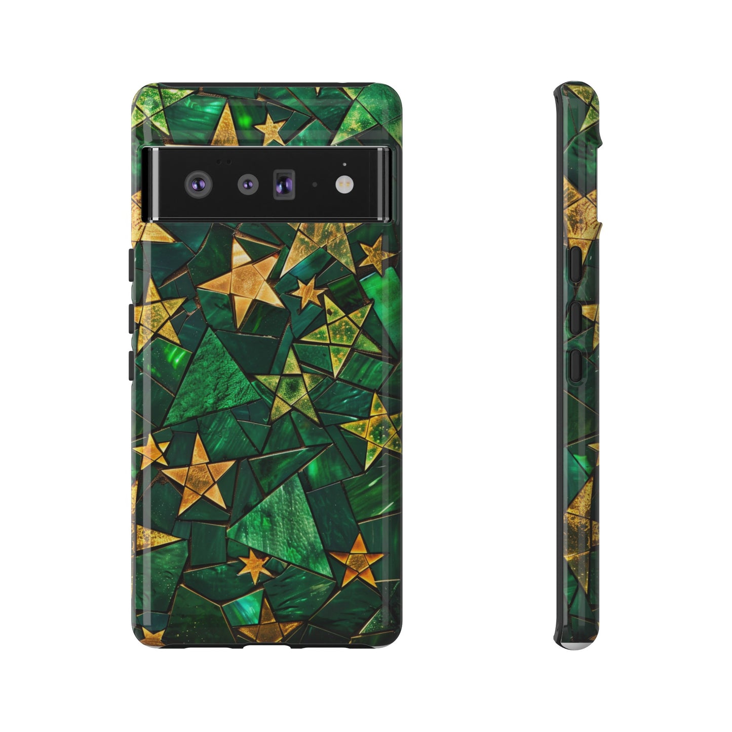 Green Celestial Stained Glass Mosaic Phone Case