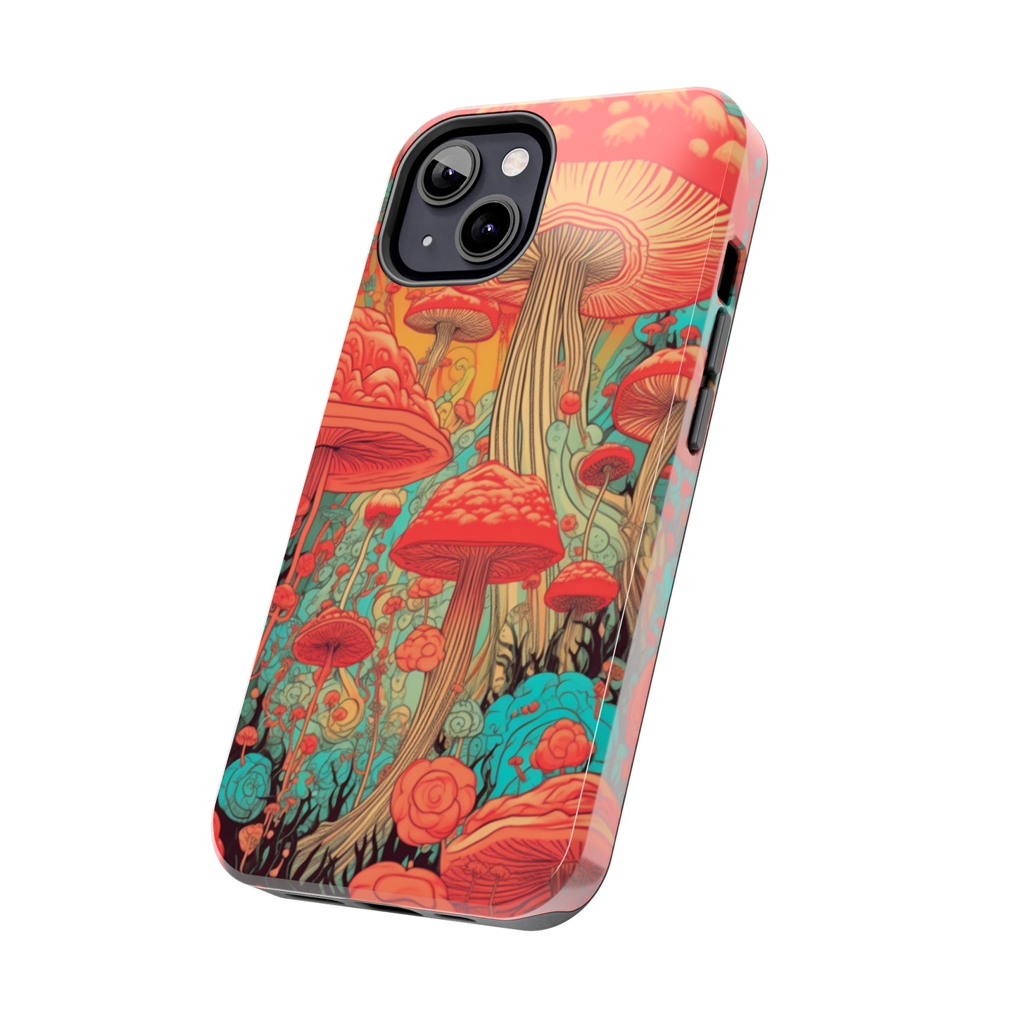 Trippy Magic Mushroom Tough iPhone Case | Embrace the Psychedelic Art