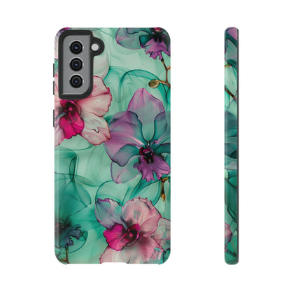 Watercolor Floral Orchids Phone Case