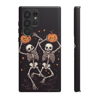 Dancing Skeletons with Jack-o'-Lanterns Phone Cover