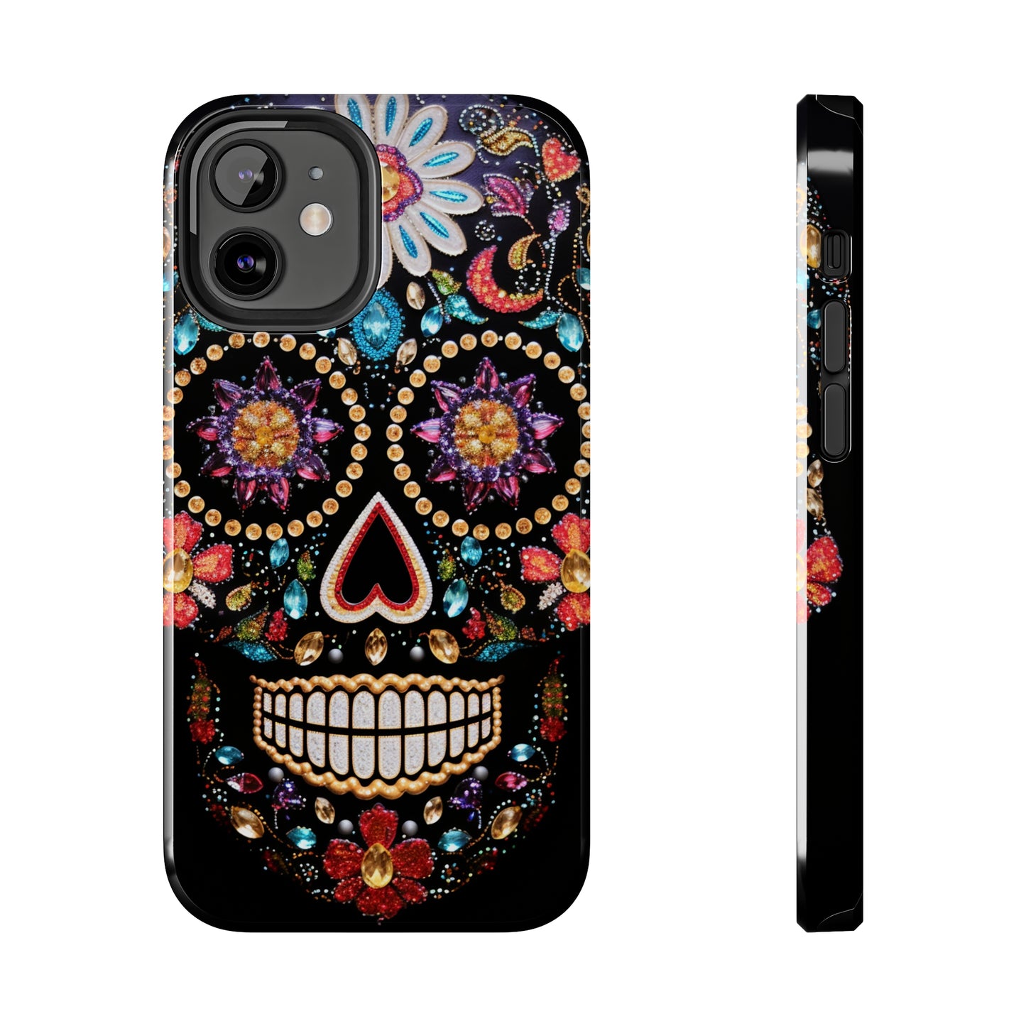 Sugar Skull iPhone Case | Dia de los Muertos Design for Apple iPhone | Halloween Aesthetic